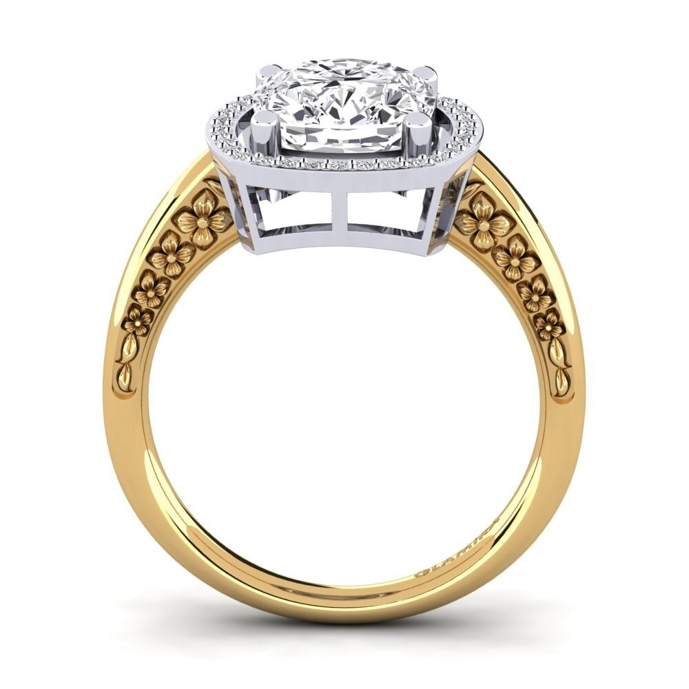 14ct Yellow & White Gold Engagement Ring Marciane