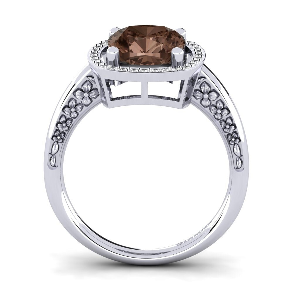 Smoky Quartz Engagement Ring Marciane