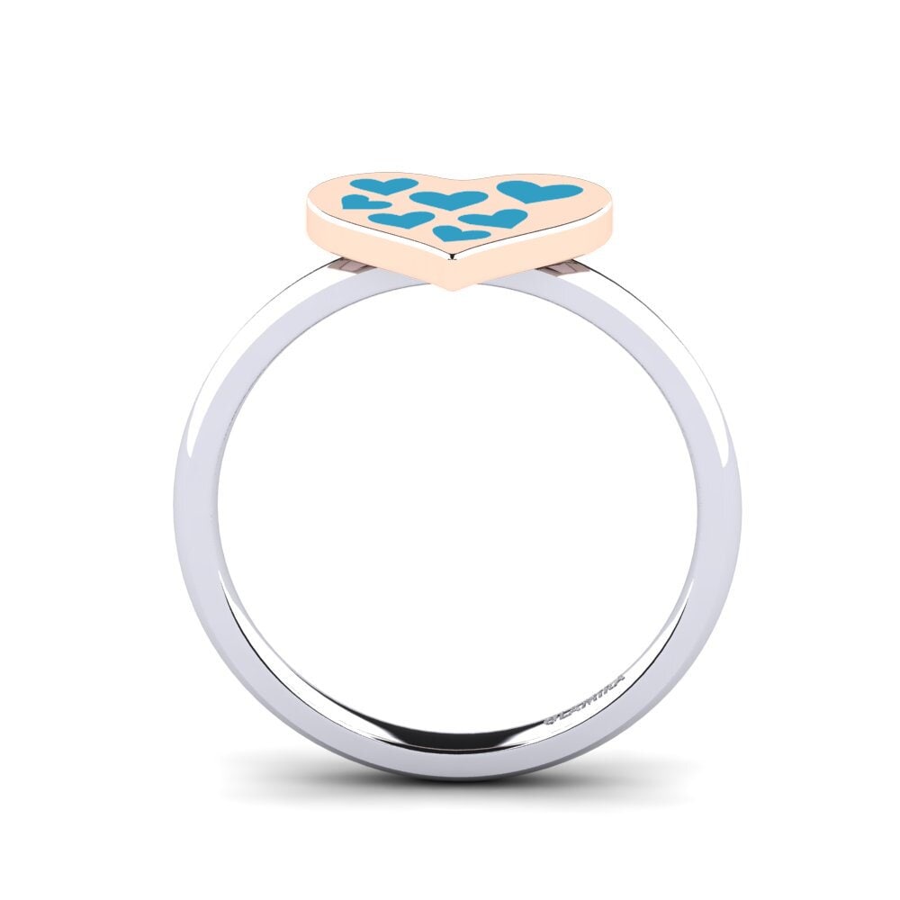 750 Weiß & Rotgold Ring Margaretta
