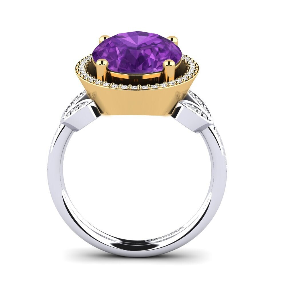 18k Oro Blanco / Amarillo Anillo Margretha