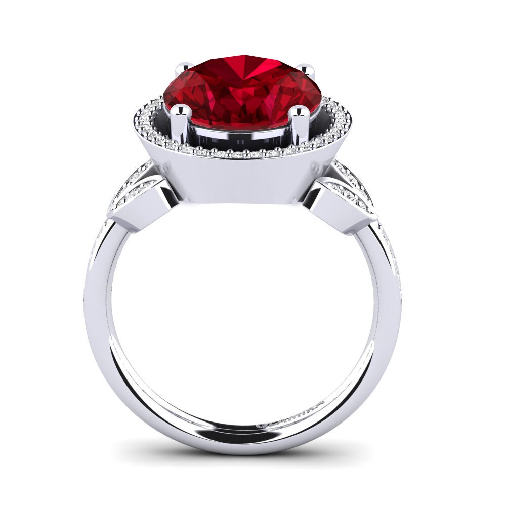 Red Zirconia Ring Margretha