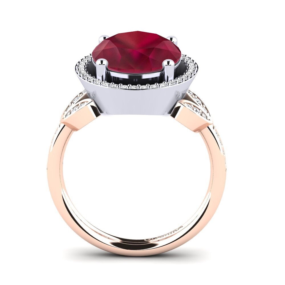 14ct Rose / White Gold Ring Margretha