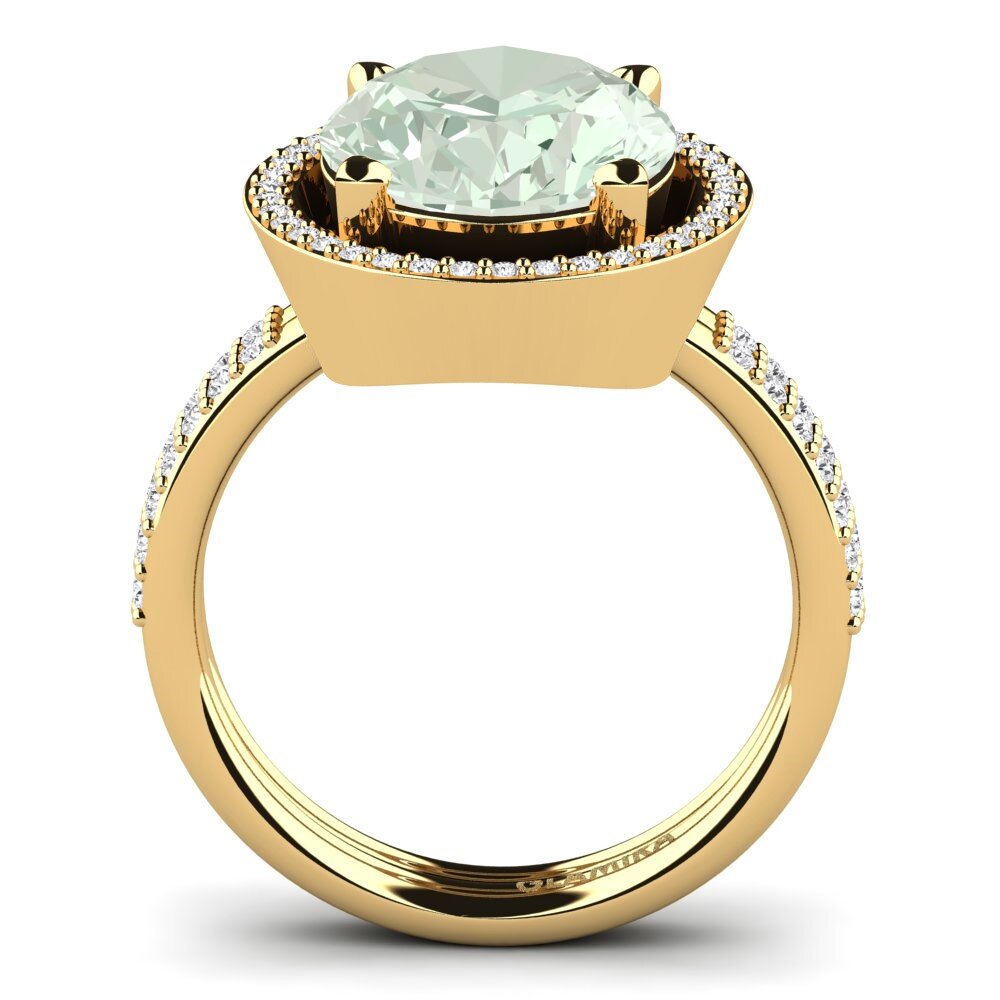 14k Oro Amarillo Anillo Margrie