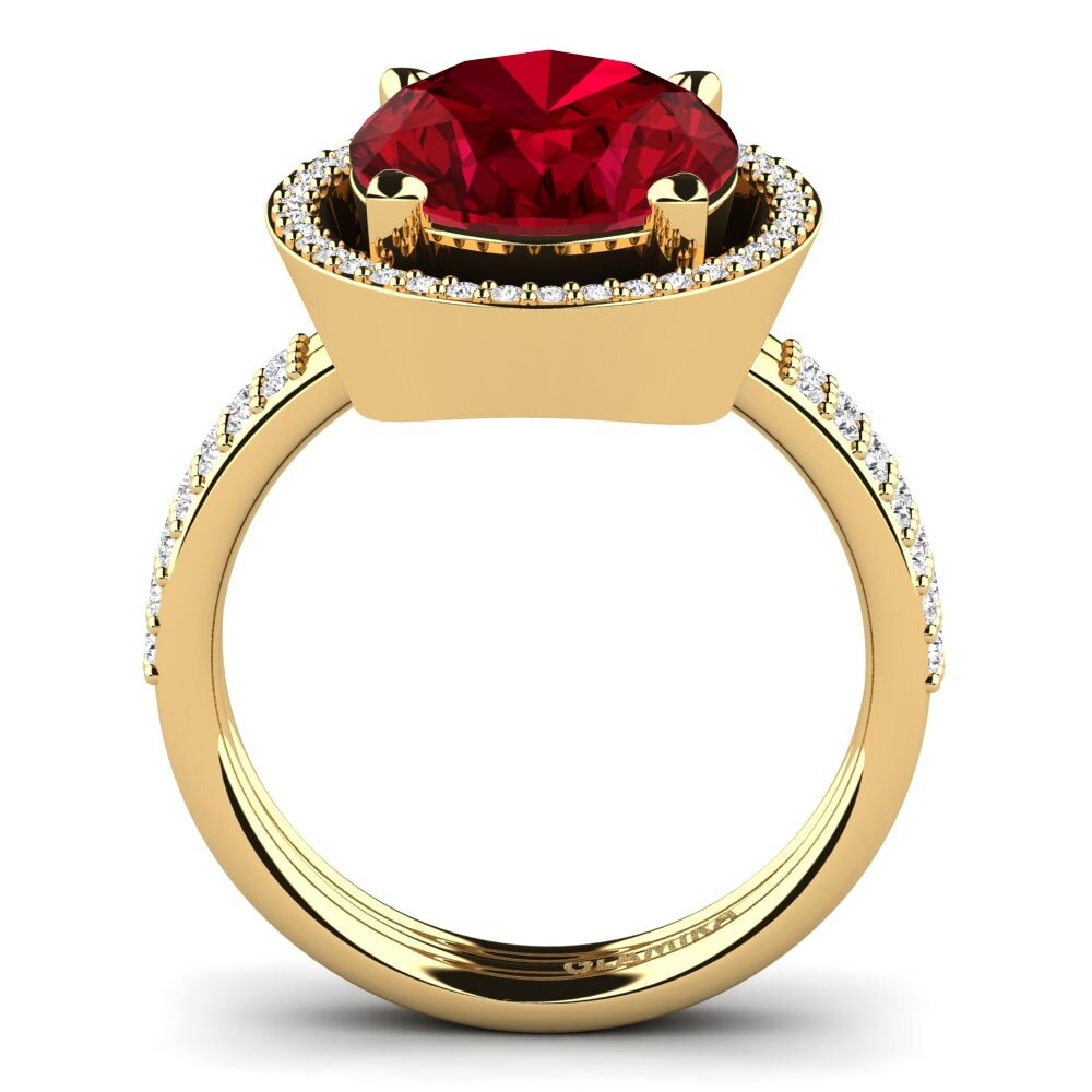 Red Zirconia Ring Margrie