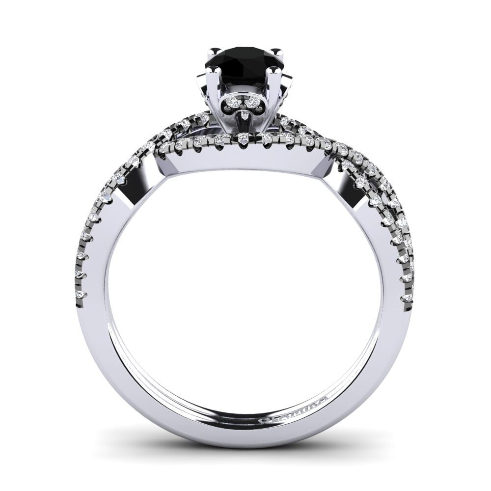 Black Diamond Engagement Ring Mariel 0.5 crt