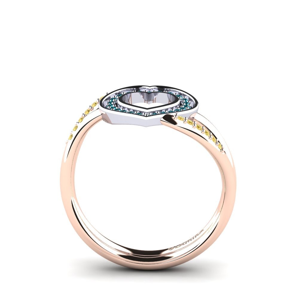 14k Rose & White Gold Ring Marilla