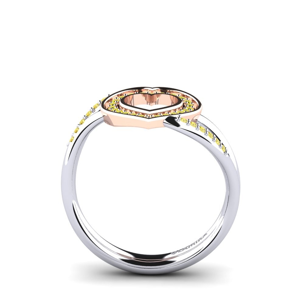 14k White & Rose Gold Ring Marilla