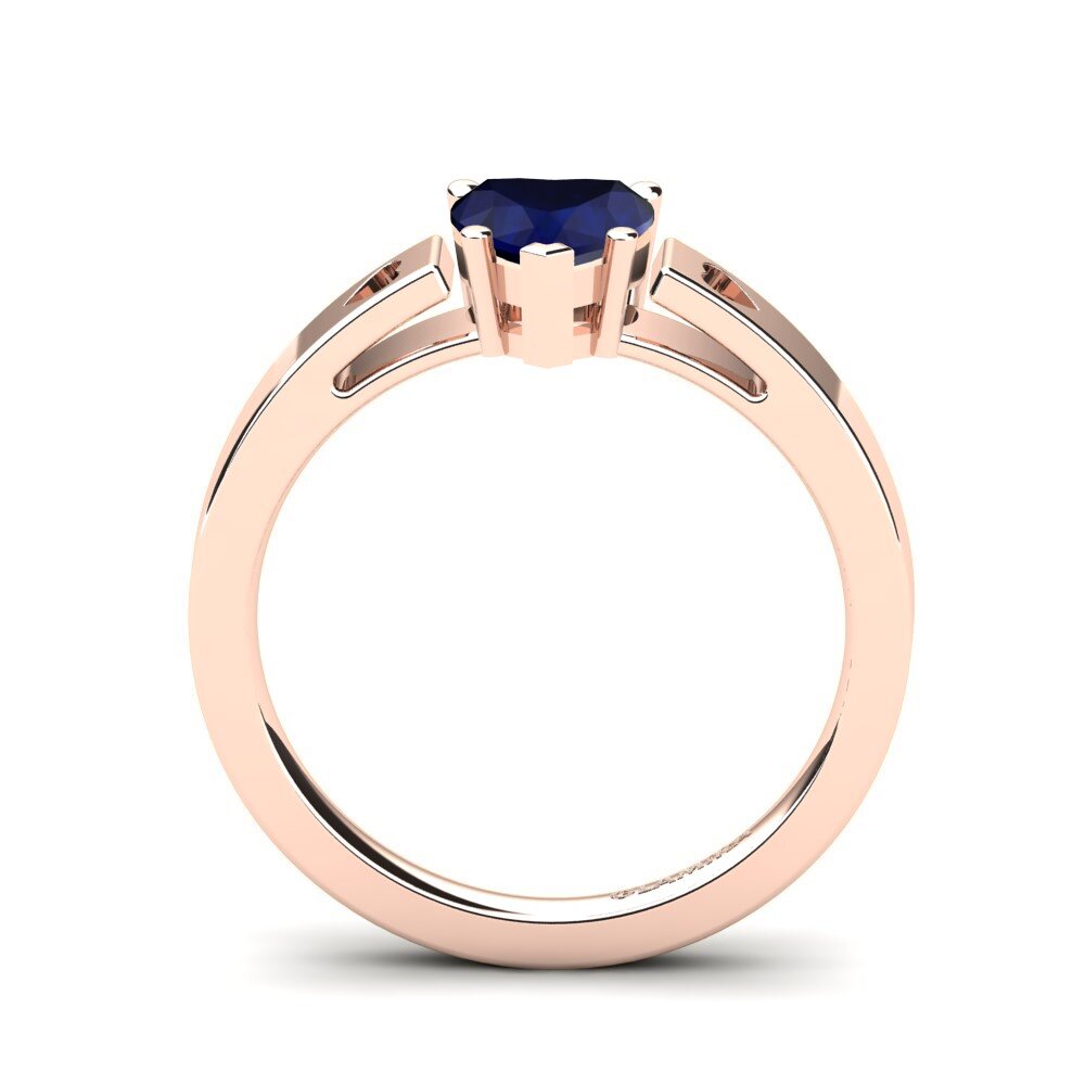 14ct Rose Gold Sapphire Women's Ring Marilyn