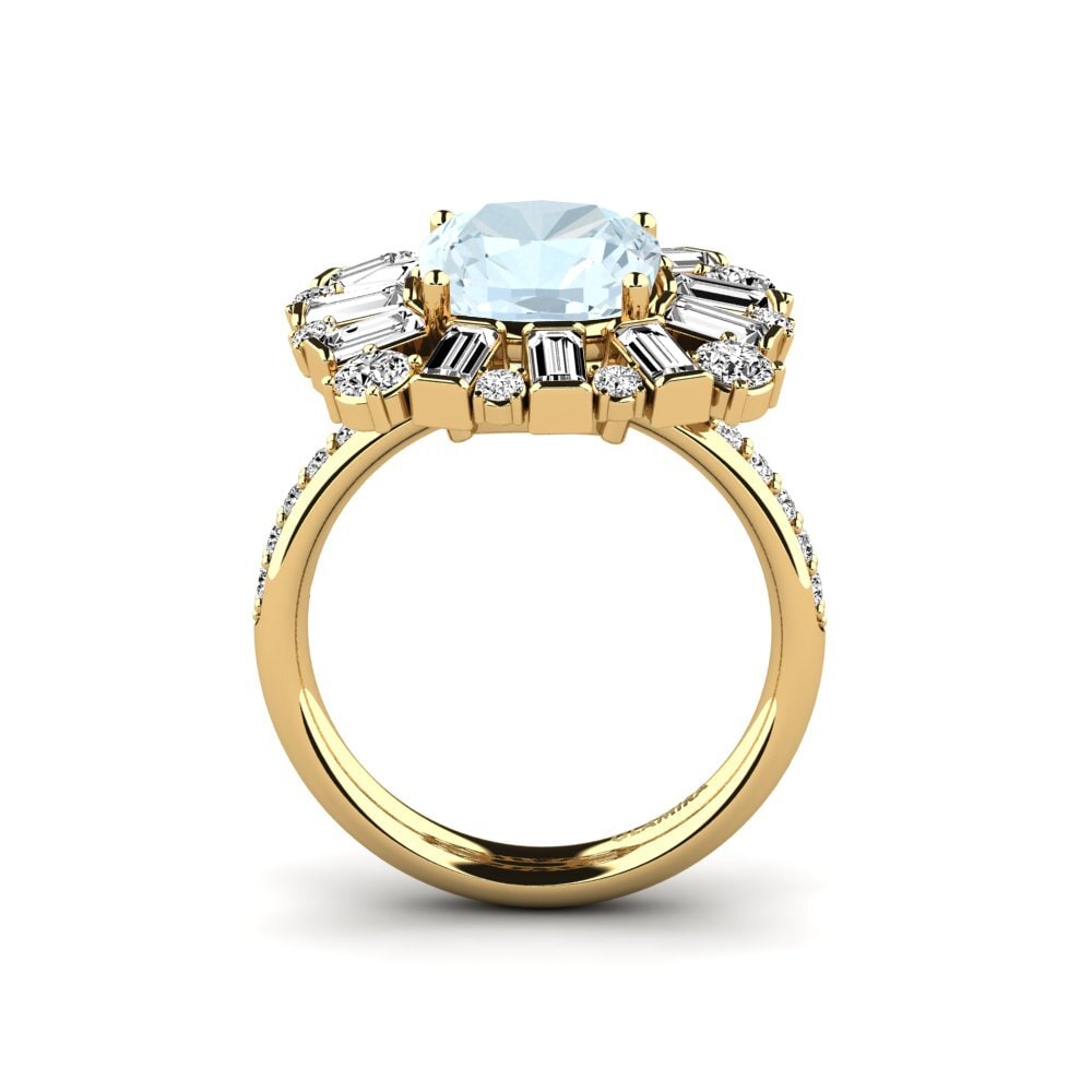 Aguamarina Anillo de compromiso Marilyne