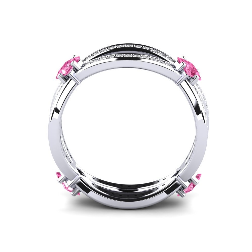 Princesa Zafiro Rosado Anillo Marline