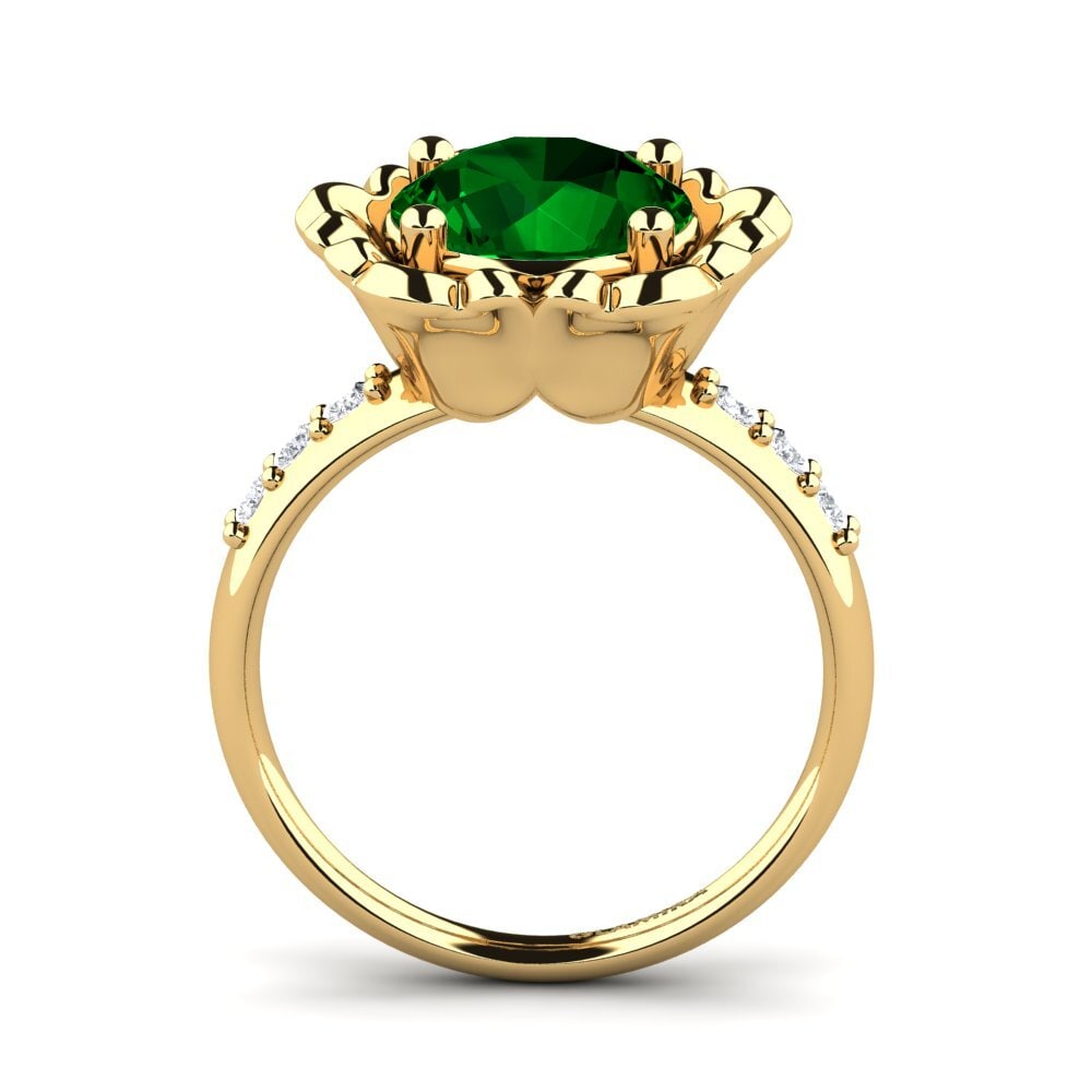 Circonita Verde Anillo Marnie