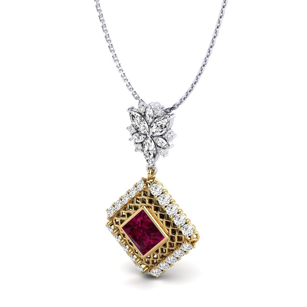 Granate Rhodolite Colgante de Mujer Marshell