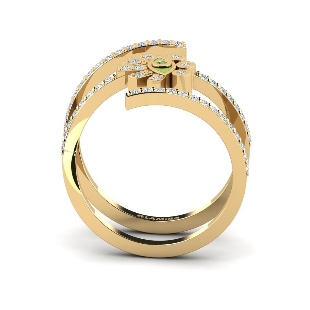 Diamante Verde Anel Marsyas