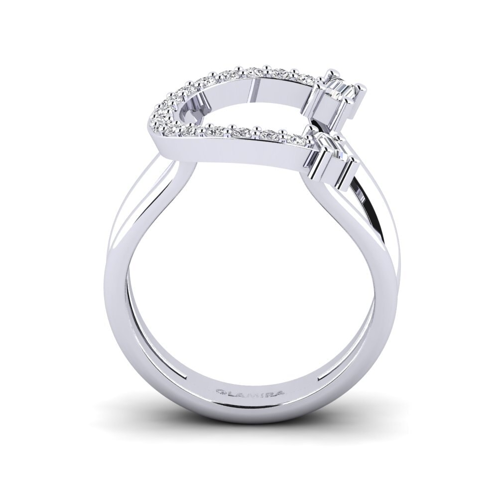 14ct White Gold SYLVIE Ring Martox - C