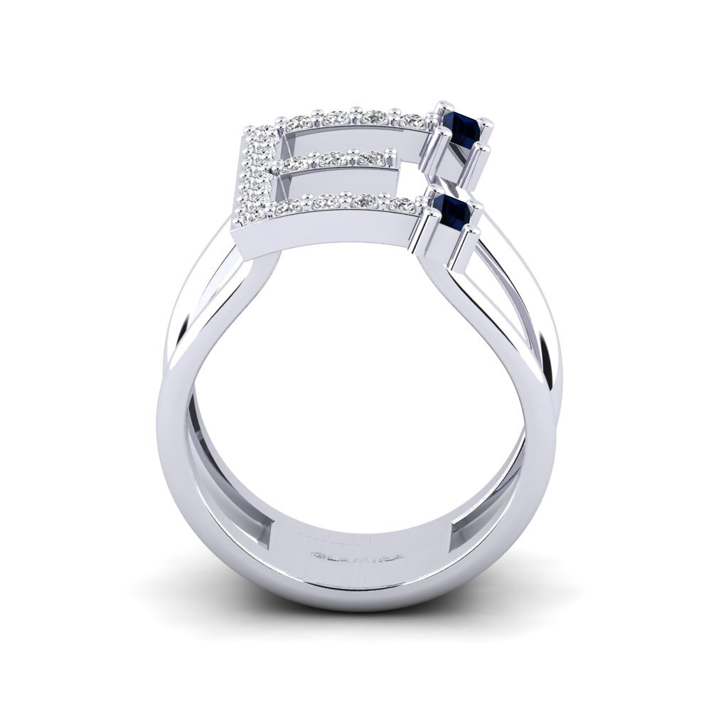 Palladium 950 Saphir SYLVIE Ringe Martox - E