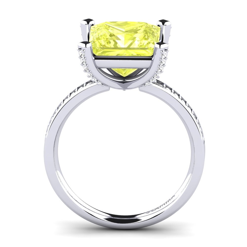 White Silver Ring Martoya
