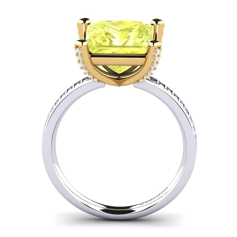 18k Oro Blanco / Amarillo Anillo Martoya