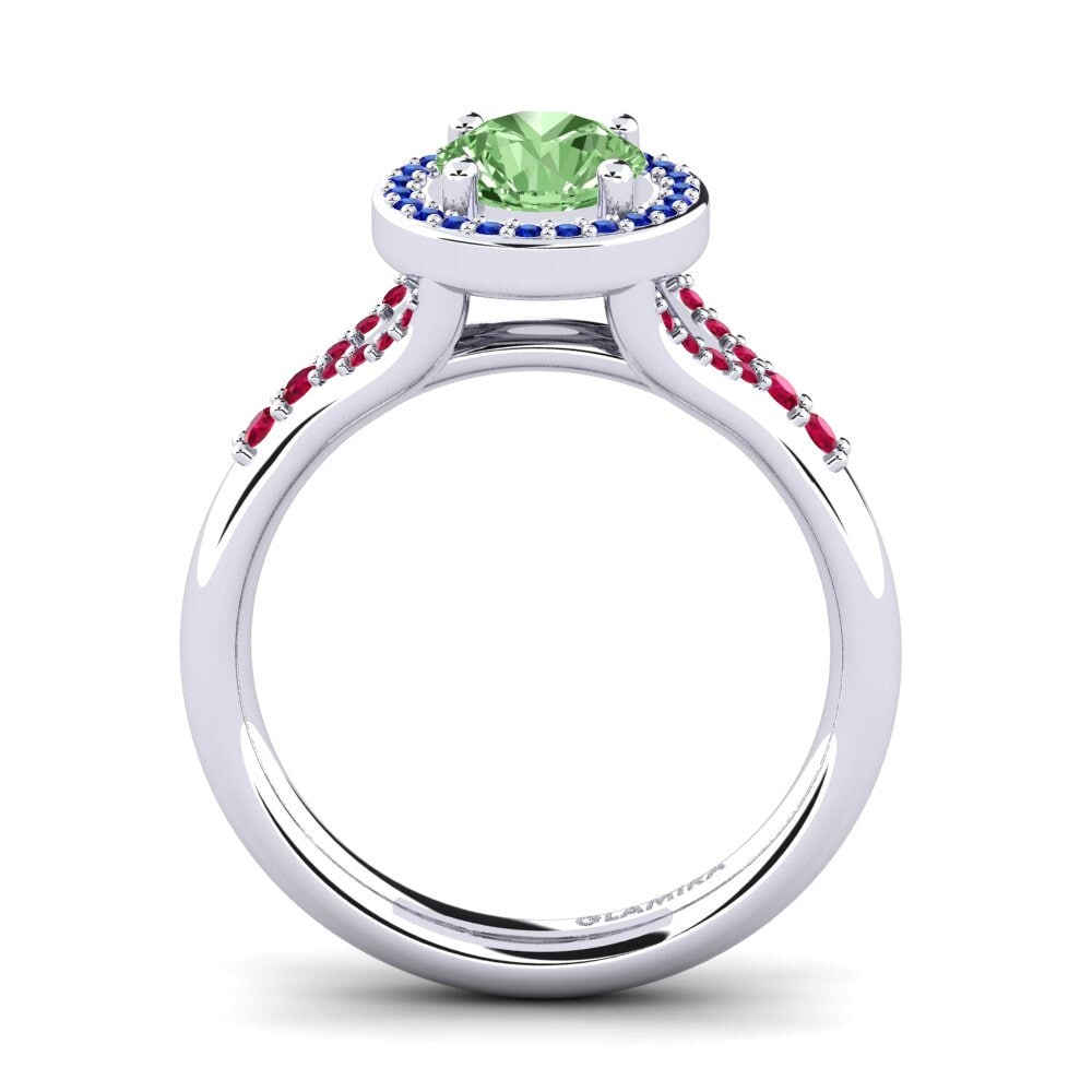 Green Diamond Engagement Ring Marvina
