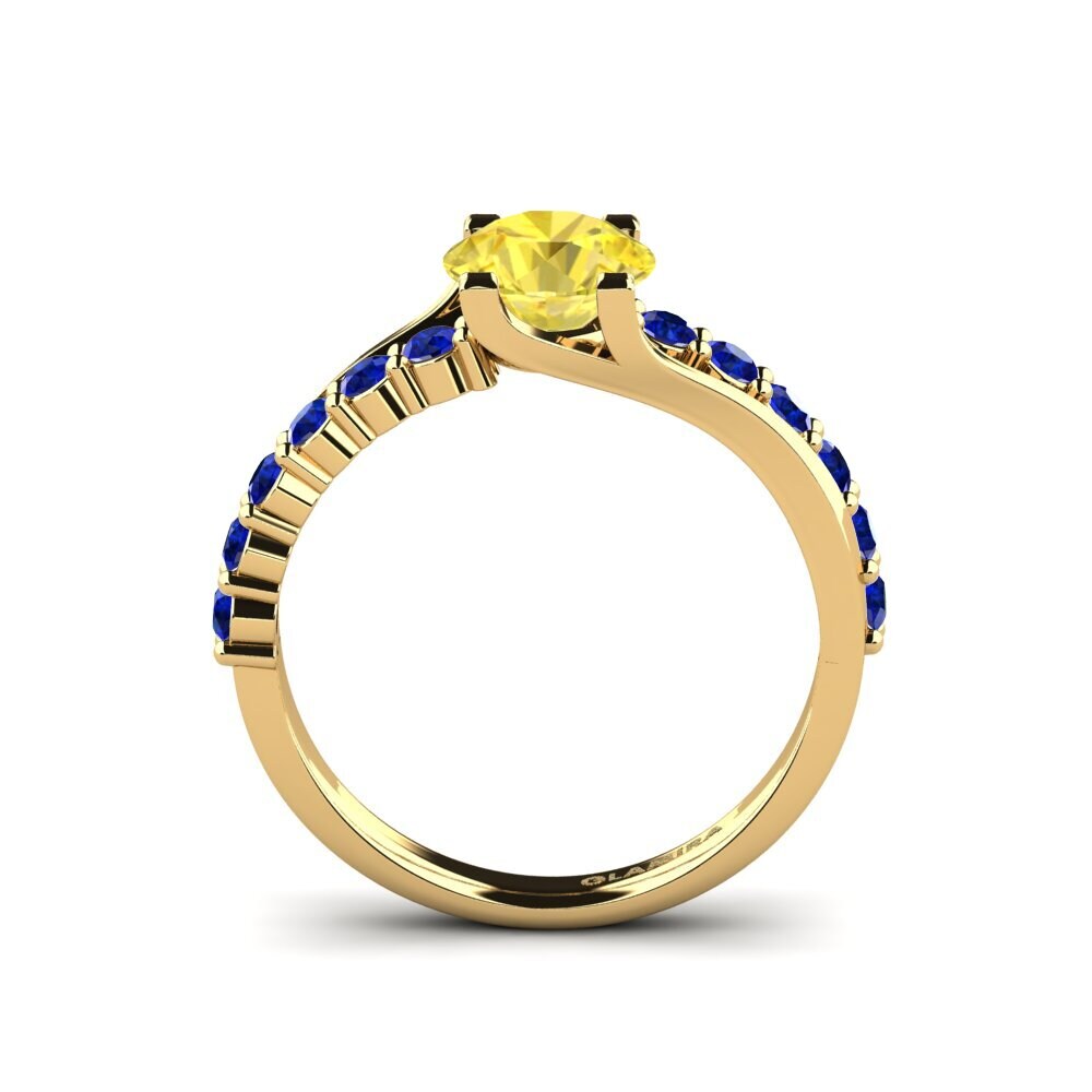 Yellow Sapphire Engagement Ring Maryellen