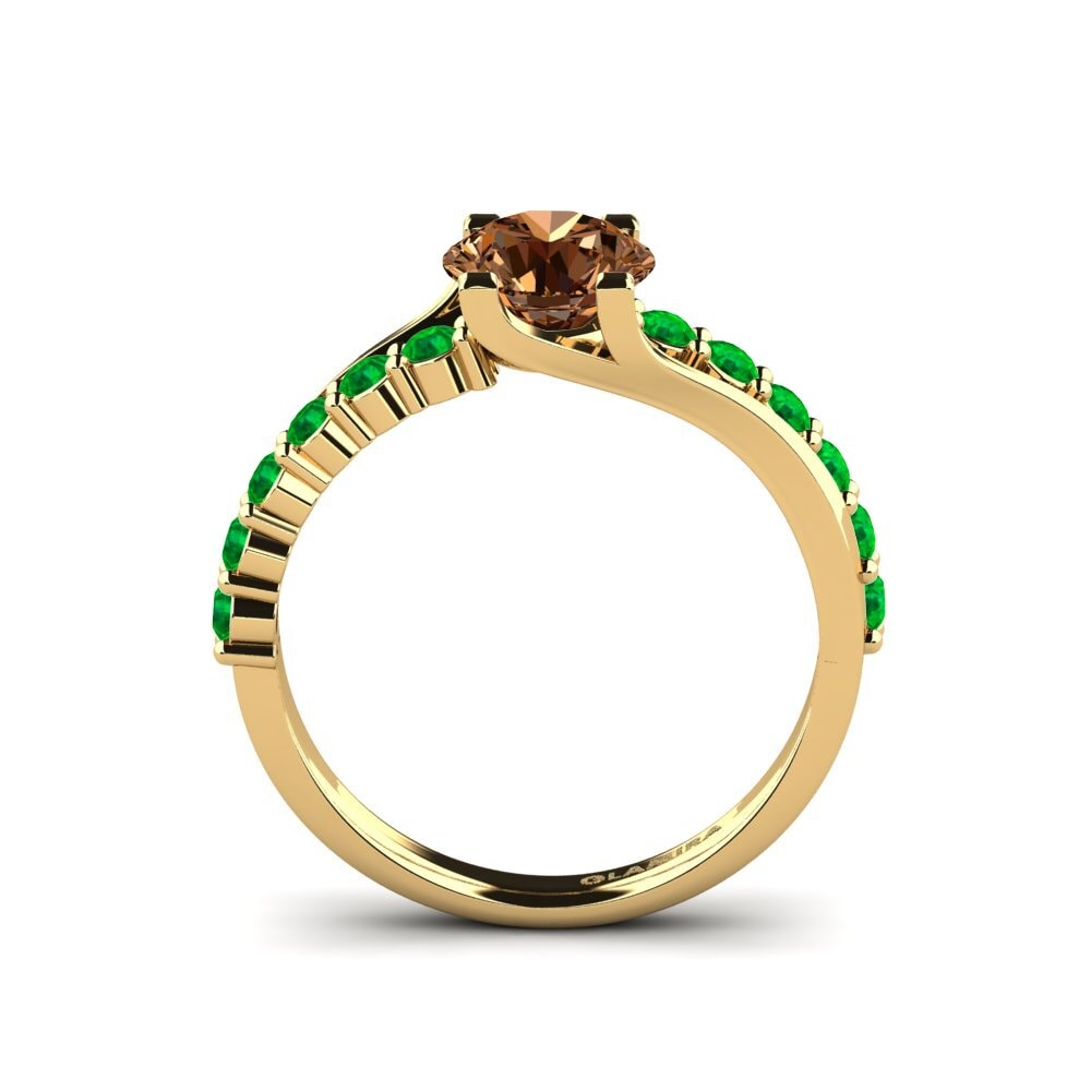 Brown Diamond Engagement Ring Maryellen