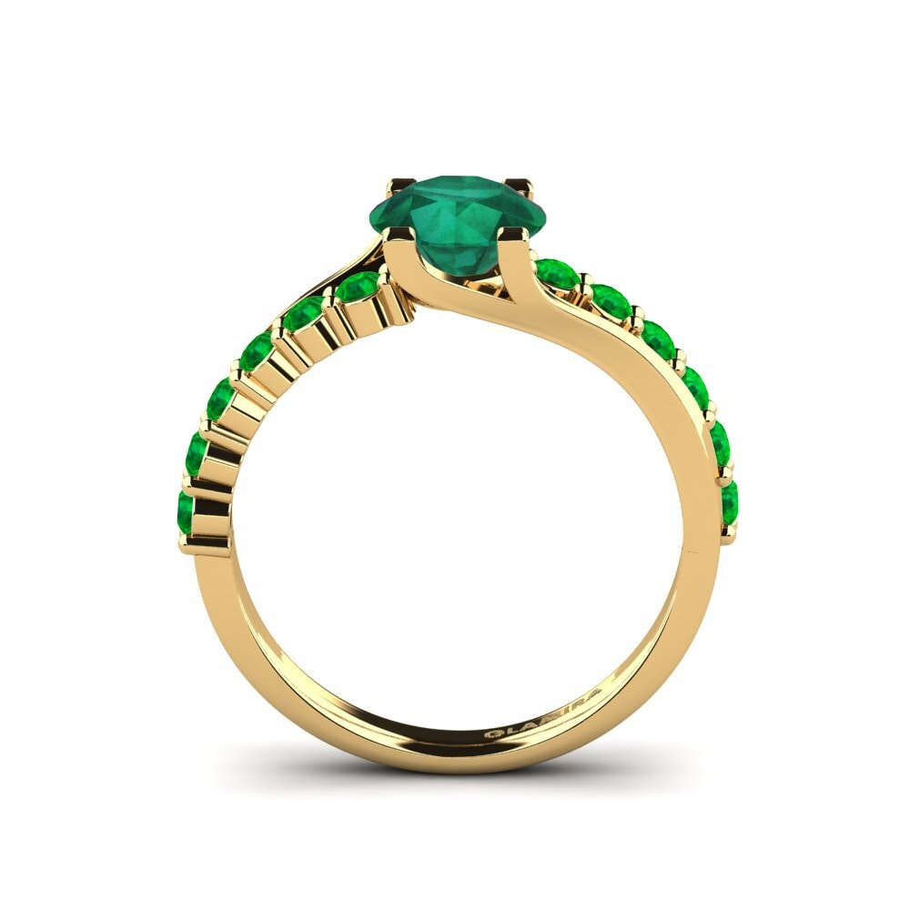 Emerald Engagement Ring Maryellen