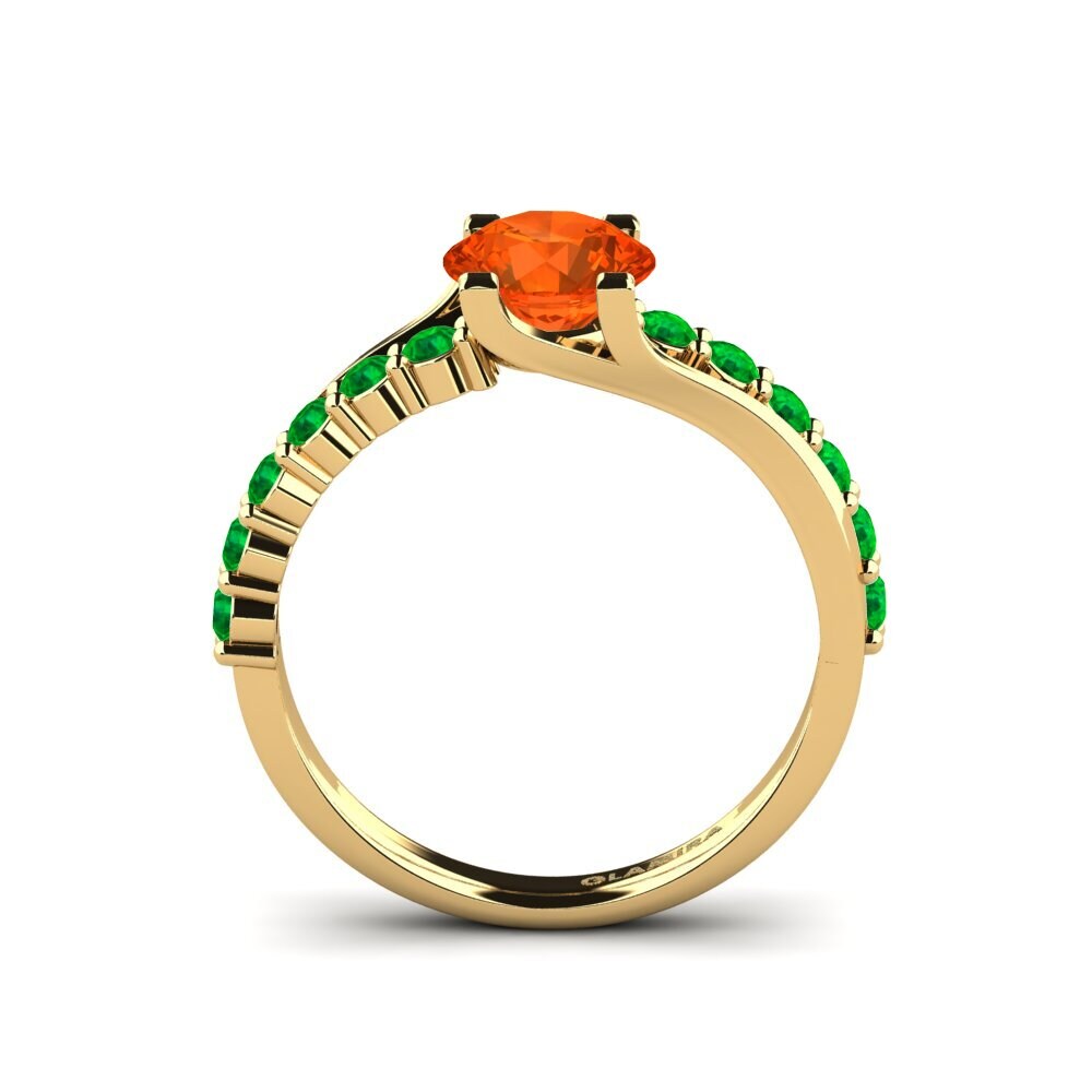 Fire-Opal Engagement Ring Maryellen