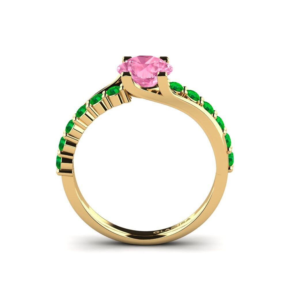 Pink Sapphire Engagement Ring Maryellen