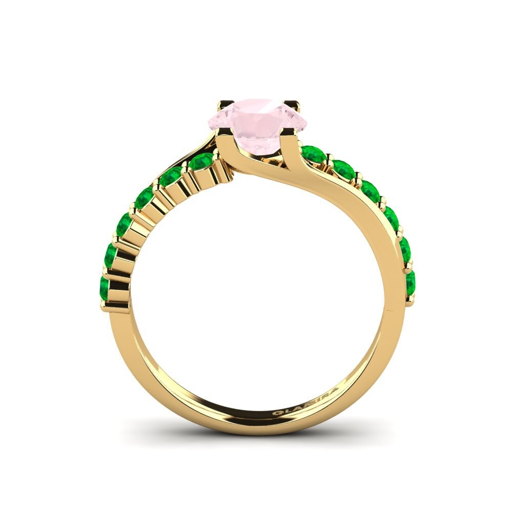 Rose Quartz Engagement Ring Maryellen
