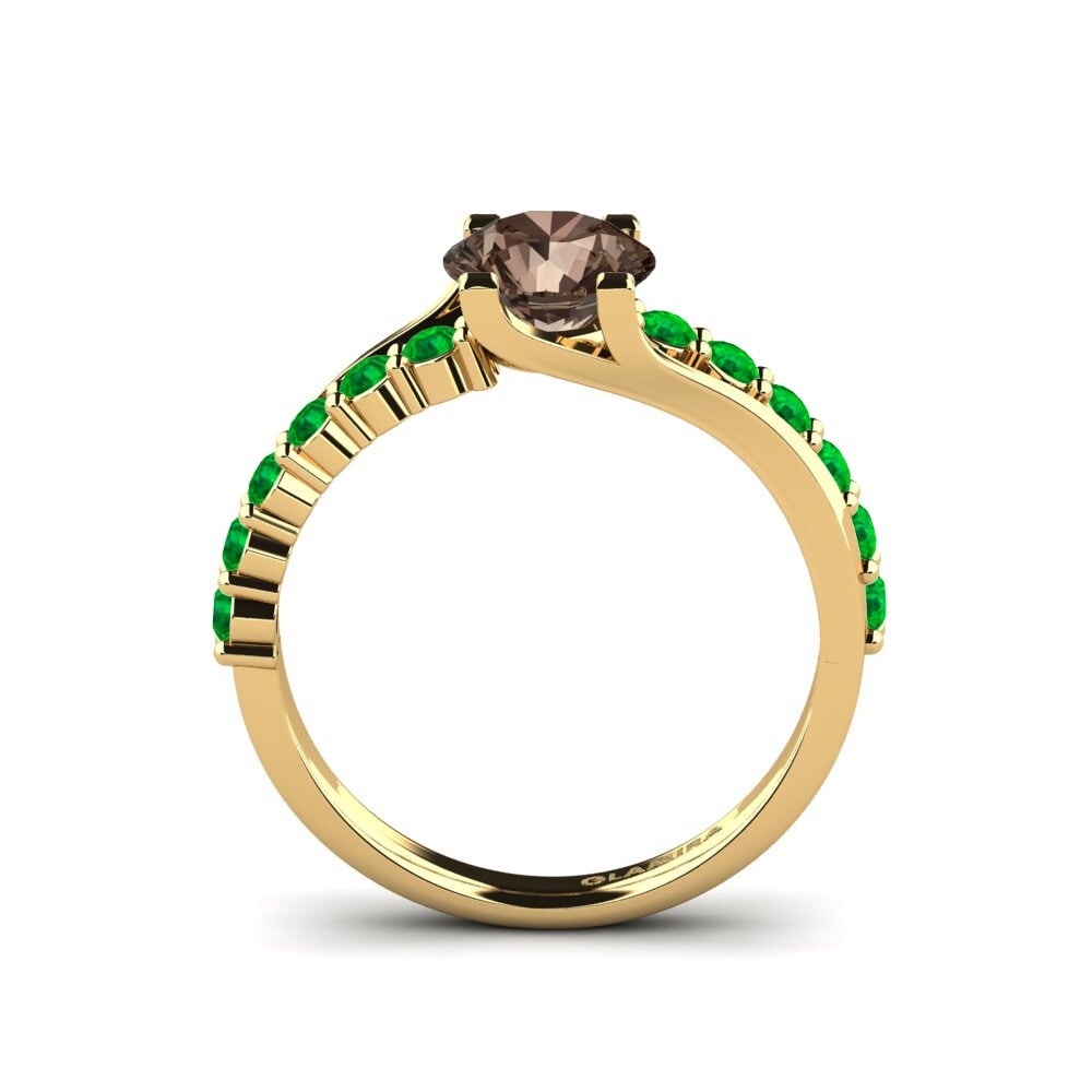 Smoky Quartz Engagement Ring Maryellen