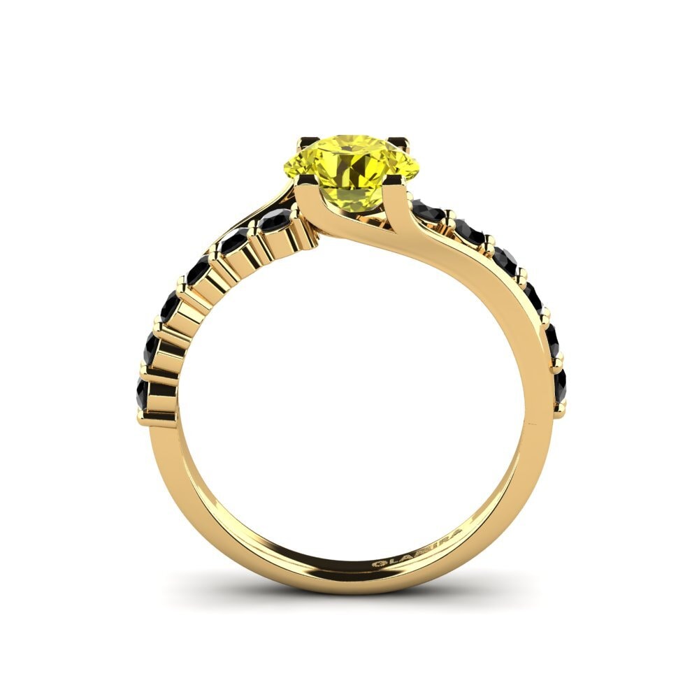 Diamante Amarillo Anillo de compromiso Maryellen