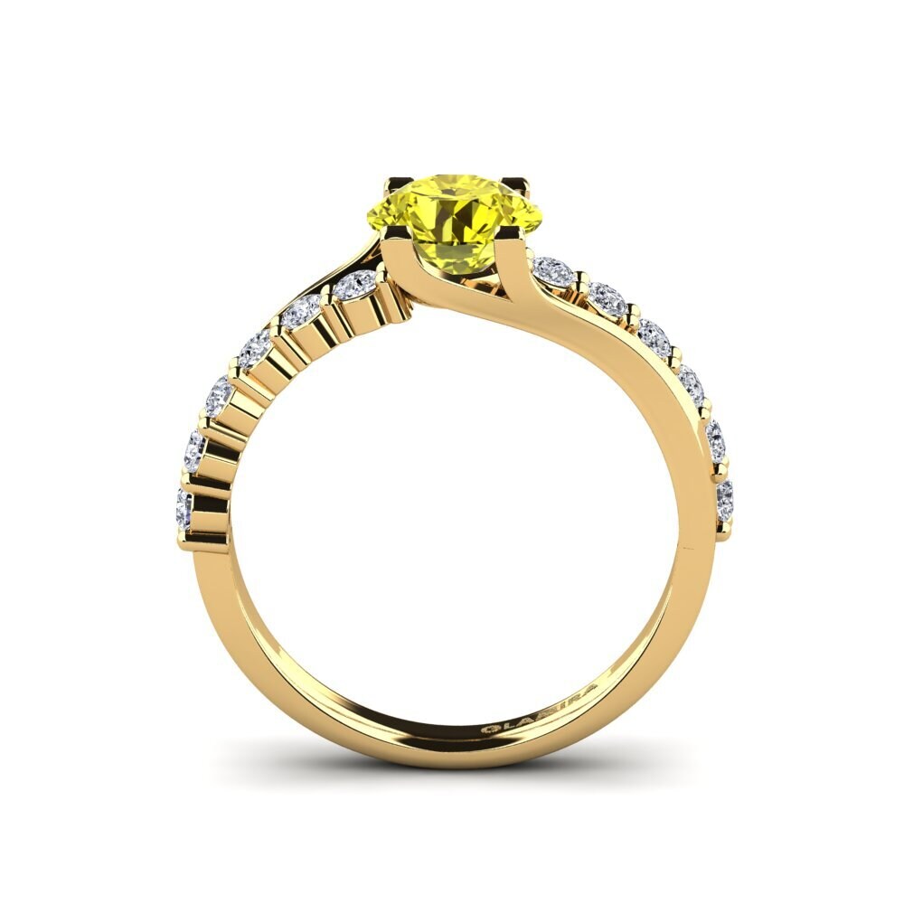 Yellow Diamond Engagement Ring Maryellen