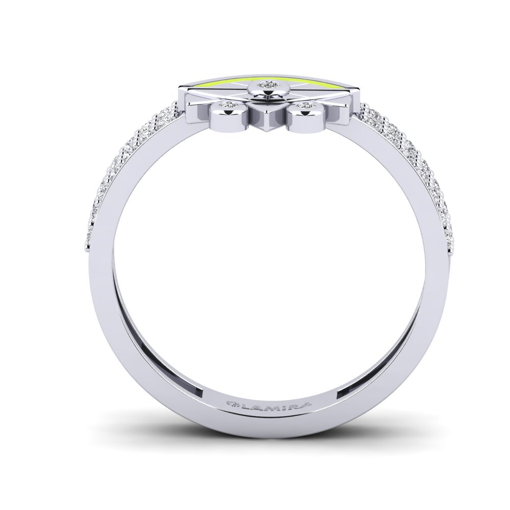 Argent Blanc Bague Matagofie