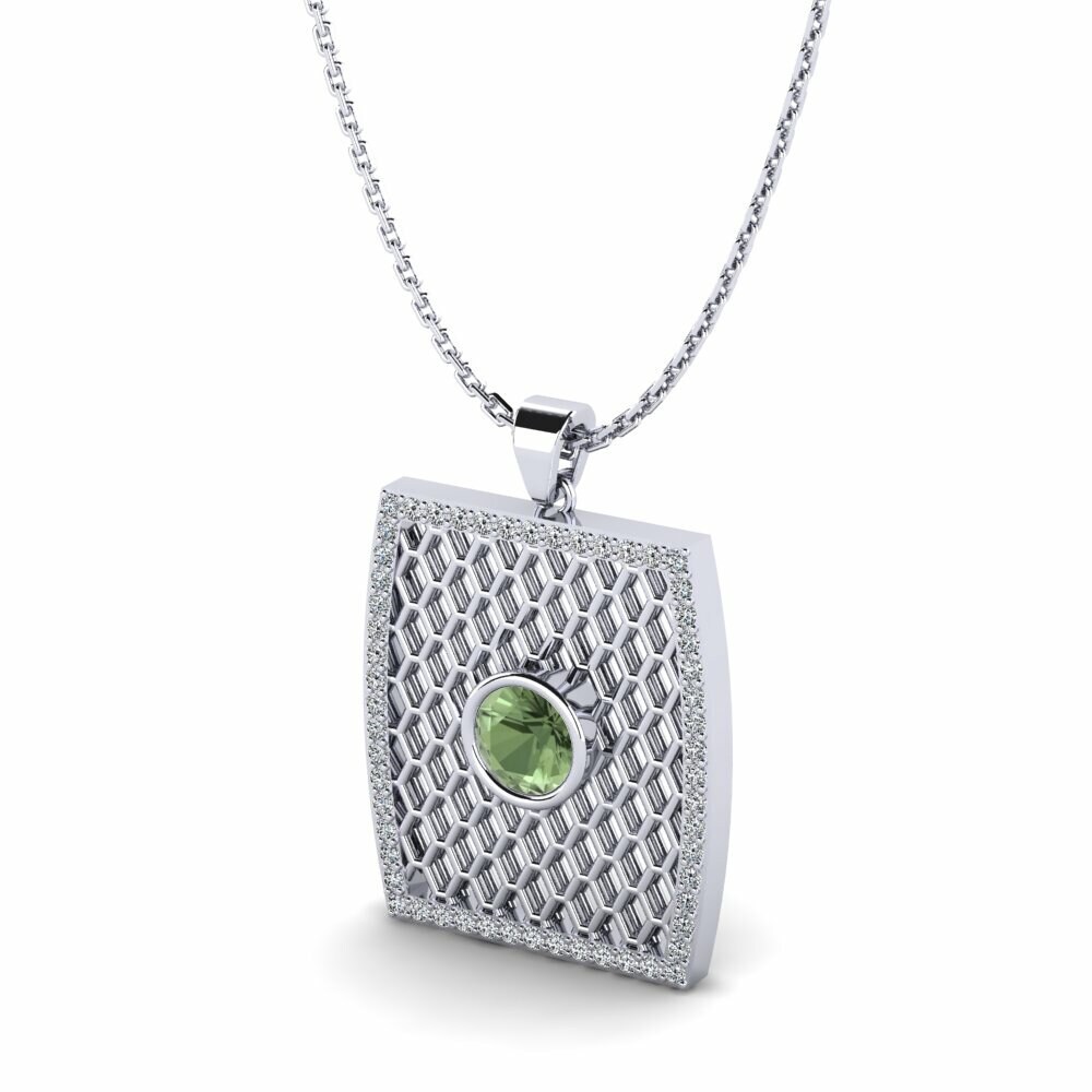 Zafiro Verde Colgante de Mujer Matheus