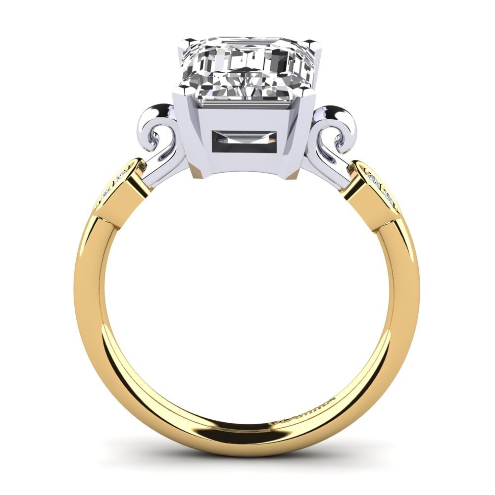 14ct Yellow & White Gold Engagement Ring Mathina