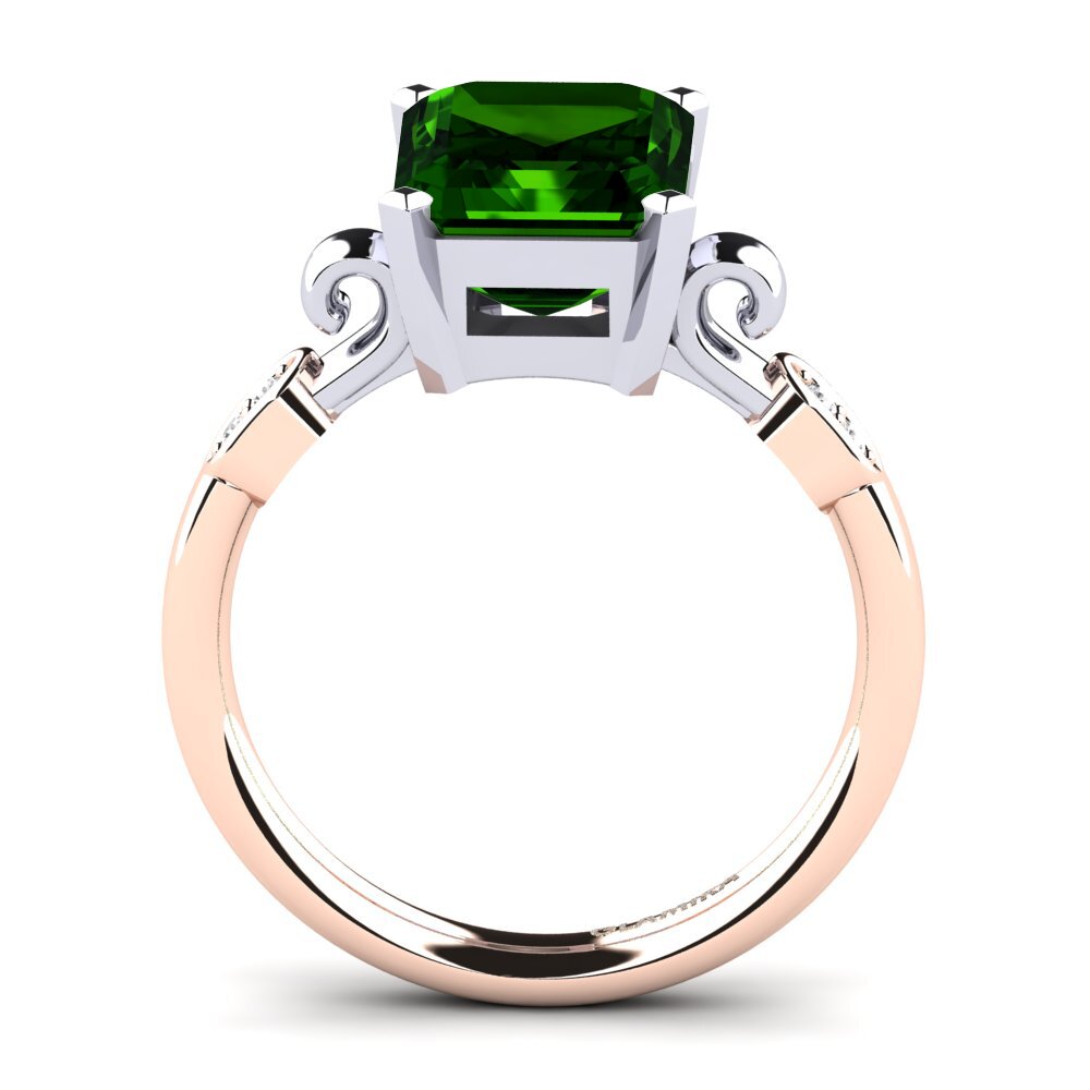 14ct Rose / White Gold Engagement Ring Mathina