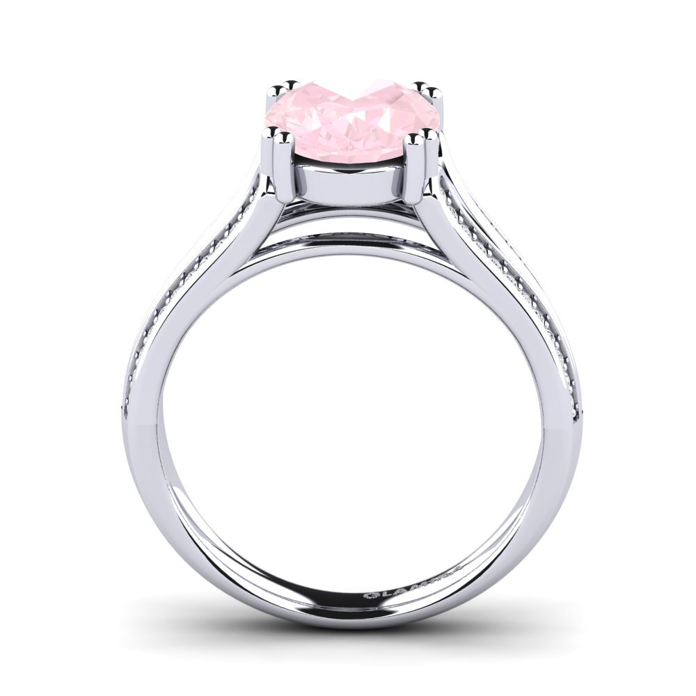 Rose Quartz Engagement Ring Matteya