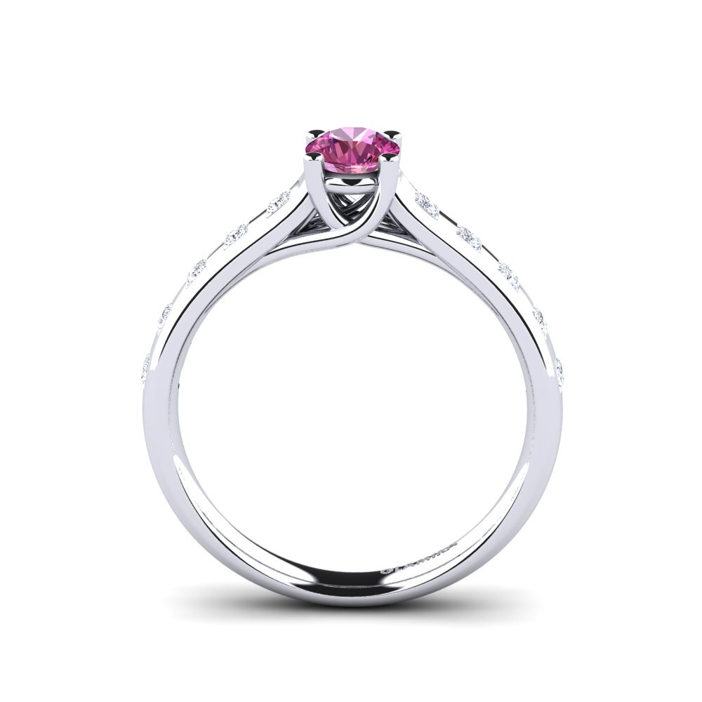 Topacio Rosa Anillo de compromiso Mauricette