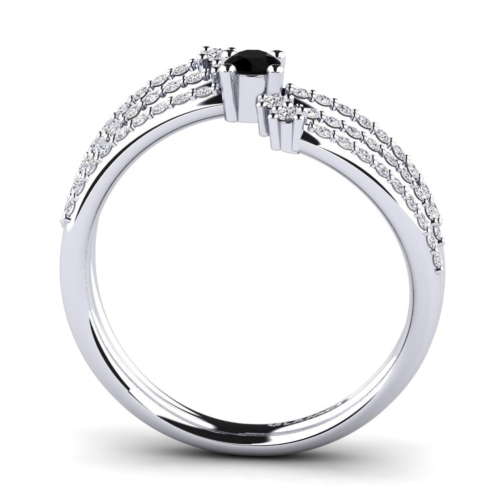 Black Diamond Engagement Ring Mavra