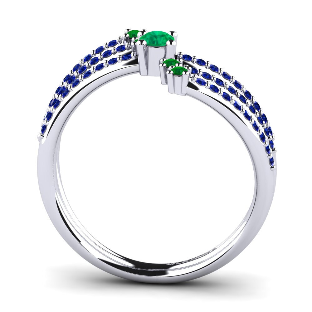 Emerald Engagement Ring Mavra