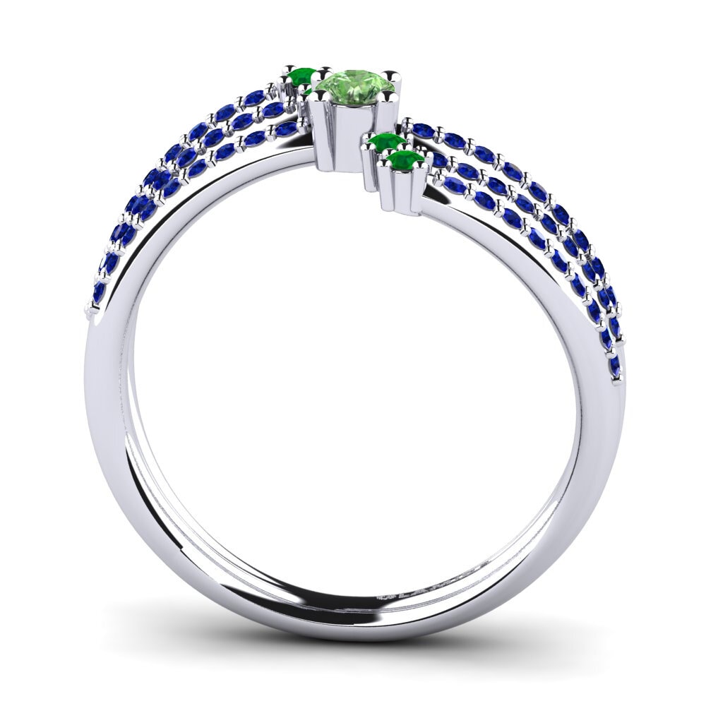 Green Diamond Engagement Ring Mavra