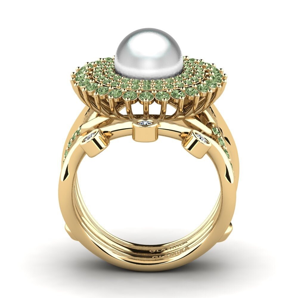 Green Diamond Ring Mawk SET