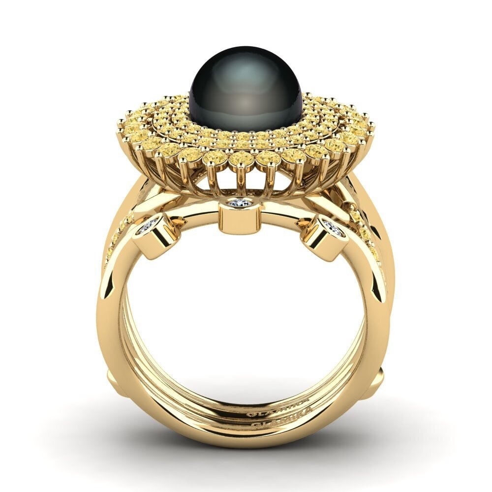 Yellow Diamond Ring Mawk SET