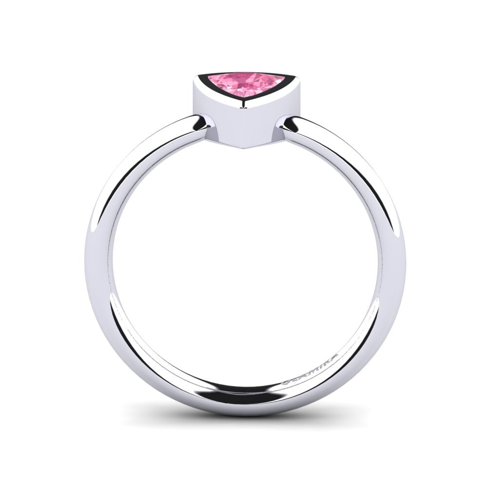 Trillion Pink Sapphire Engagement Ring Maxson