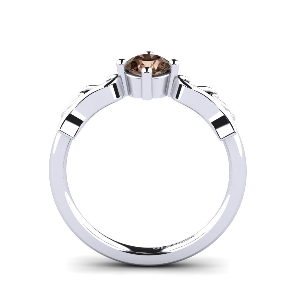 Smoky Quartz Engagement Ring Maya 0.5 crt