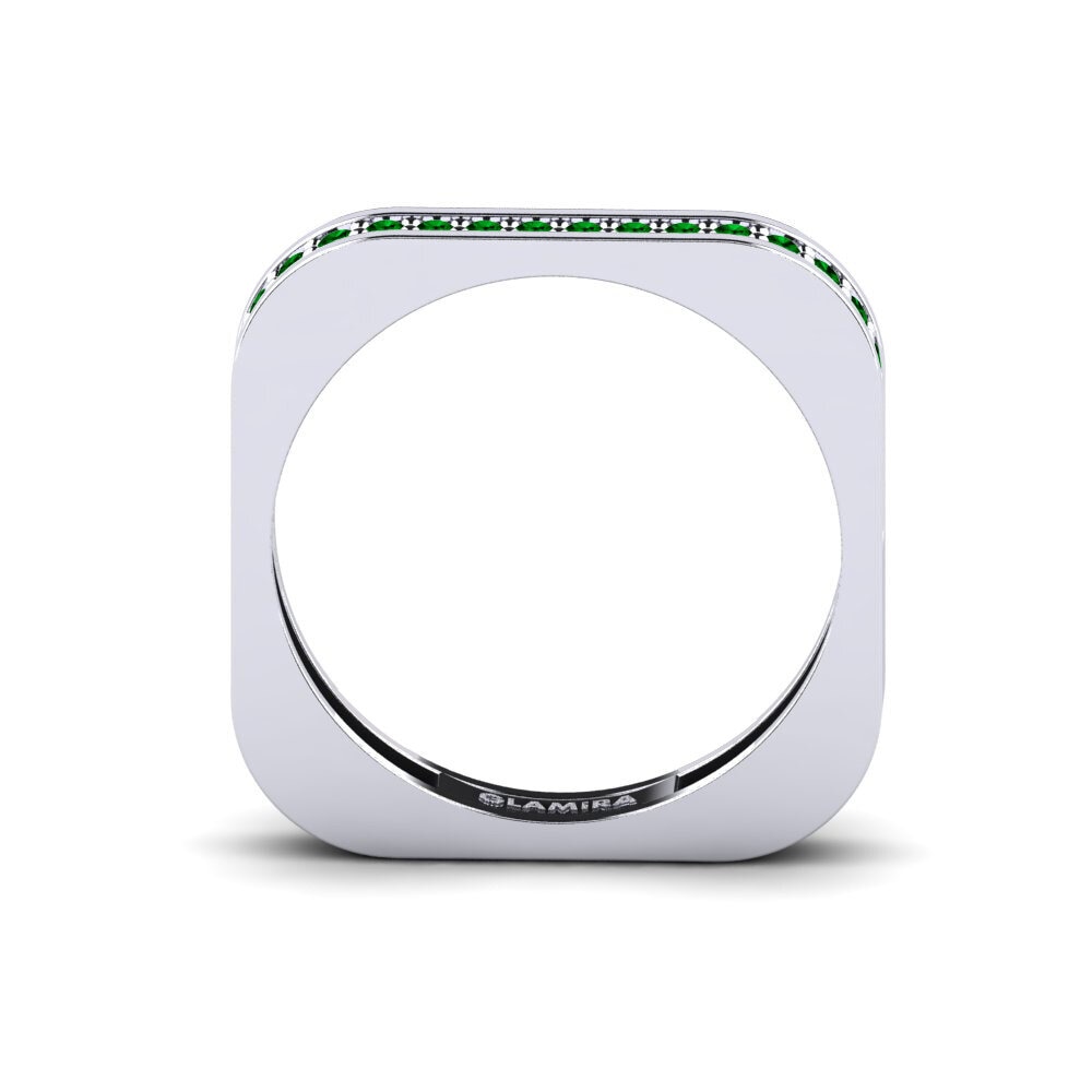 Green Zirconia Engagement Ring Mazarron