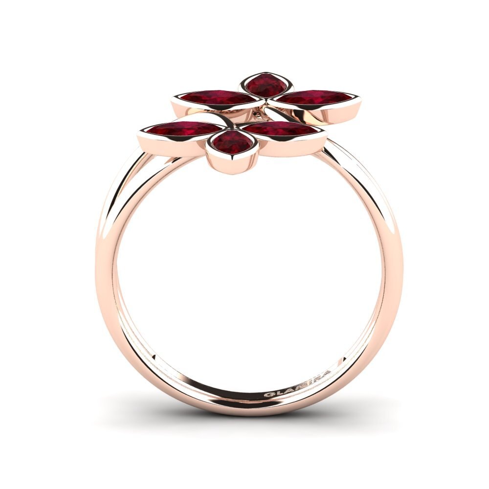 14k Oro Rosa Anillo Meeks