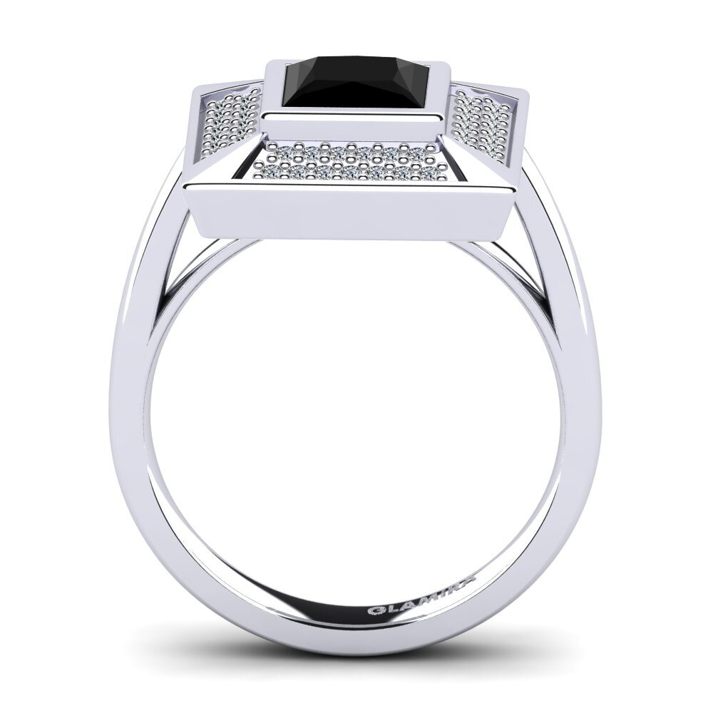 Black Diamond Engagement Ring Meladia