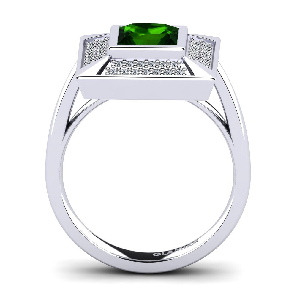 Green Tourmaline Engagement Ring Meladia