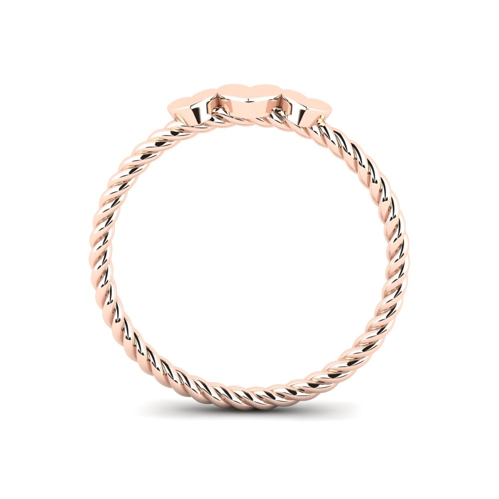 14k Oro Rosa Anillo Melinisa