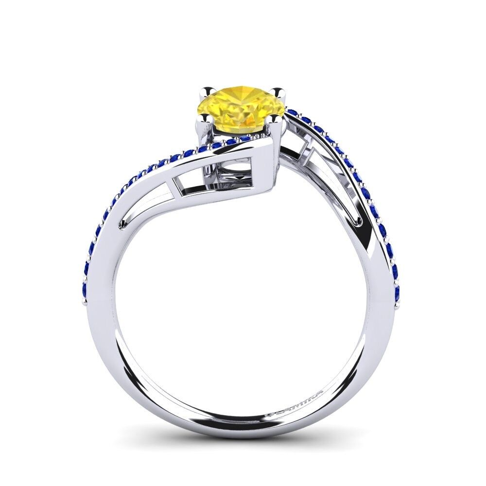 Yellow Sapphire Engagement Ring Melisent